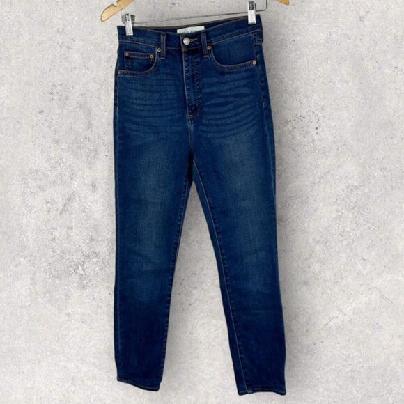 Aritzia Denim Forum The Lola High Rise Skinny Jeans Size 27 Lyocell Stretch Blue - Picture 6 of 15